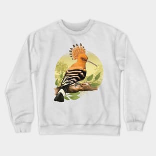 Beautiful Hoopoe For Ornithologists Crewneck Sweatshirt